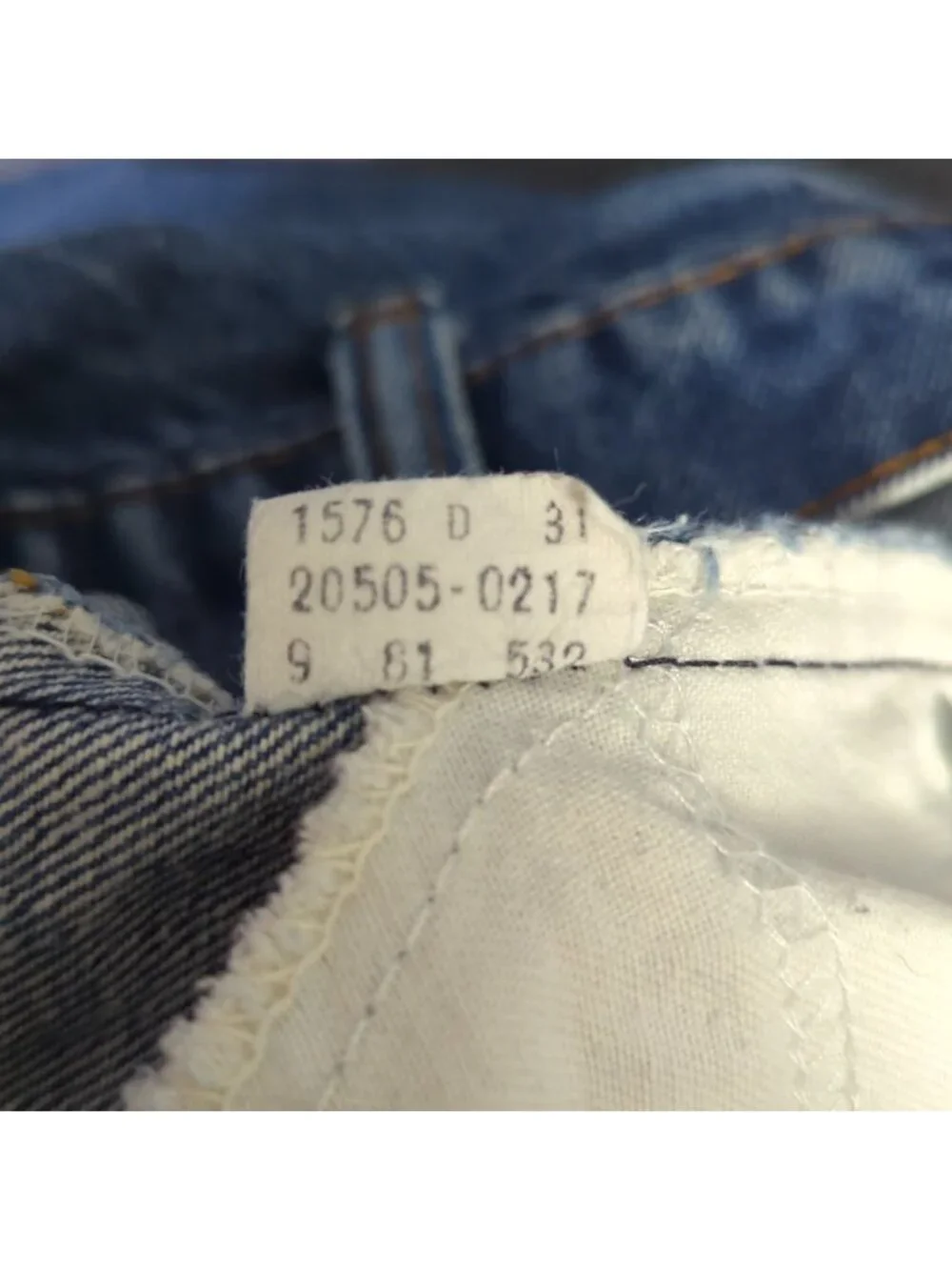 Levi's VTG Jean Mens 36x33 Fits 34x28 Blue 20505-0217 Straight Denim Made In USA